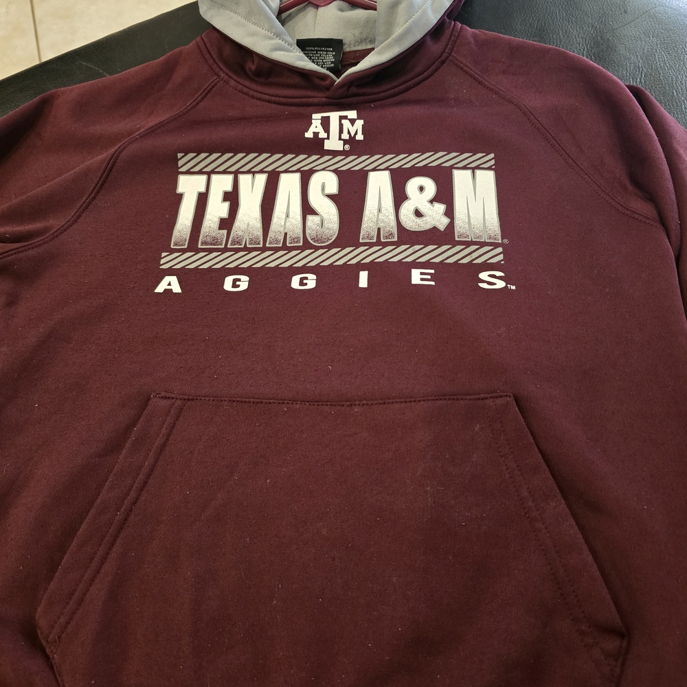 Colosseum Youth Maroon and Gray Hoodie